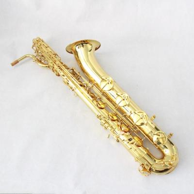 China Gold Lacquer Saxophone Baritone eb Tone Baritone Sax** (FBS-500) for sale