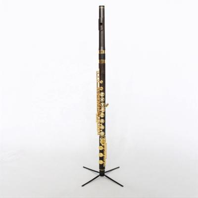 China Chinese high grade gold plated flute wood flute gold plated flauta ebony flute for sale