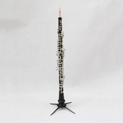 China Professional Handmade Black Ebony Body Sliver Plated Oboe Sliver Plate Oboe C Tone for sale