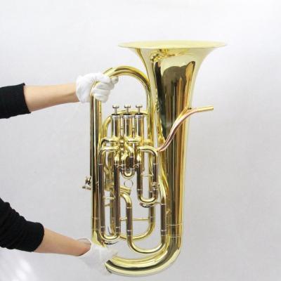 China Gold Lacquer Euphonium Cheap High Quality Professional Euphonium Compensation for sale