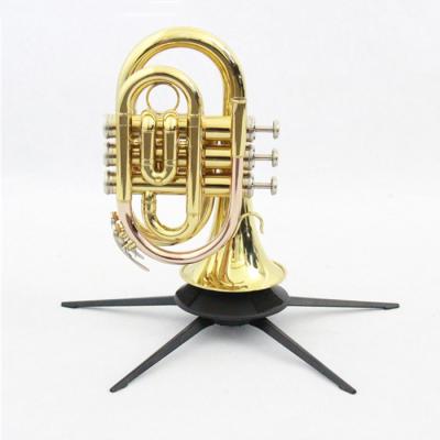 China Gold Lacquer Customized High Quality Popular Pocket Trumpet FPT-150L for sale