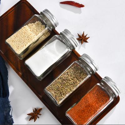 China 12 B Kitchen Viable K And Herb Spice Pepper Bottle Jar Storage Clear Glass Seasoning Tool Kit for sale