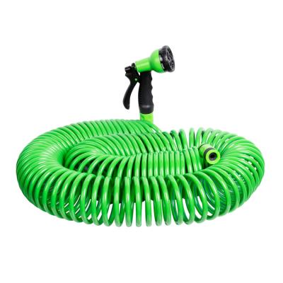 China Flexible K and B Wholesale 30M Garden Patio Washing Car Reel Watering Hose with Adapter Spray Nozzle for sale