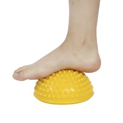 China Durable K&B Kids Balance Trainer Inflated Foot Spiky Massager Half Durian Balance Ball for sale