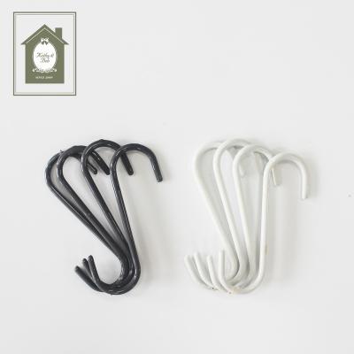 China S Hook / S Shaped Hook Coated Metal Eco - Friendly S Hooks For Hanging Set Of 4 for sale