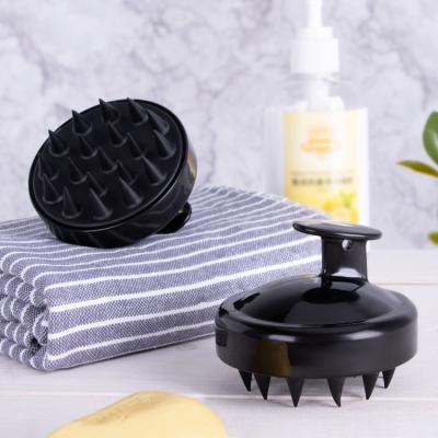 China Manual Head Scalp Brush K&ABS Silicone Wash Hair Scalp Massager Compact Relaxing Massager For Women Man for sale