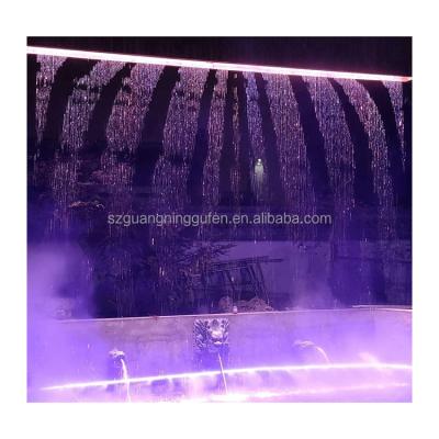 China 2022 New Outdoor Design Solution And Service Magic Graphic Digital Music One Stop Water Features Walls Digital Water Rain Curtains for sale