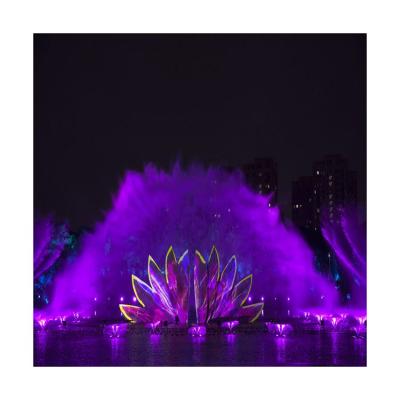 China Customization and One Stop Service Dance Music Outdoor Fountain Lighted Large Stage Fountain Show Magic Fountain for sale