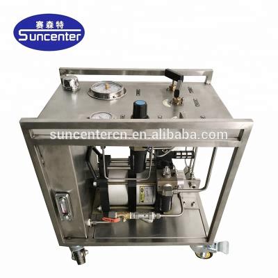 China Pressure Testing Suncenter 600 Mpa Pneumatic Hydraulic Power Pack Pump for sale