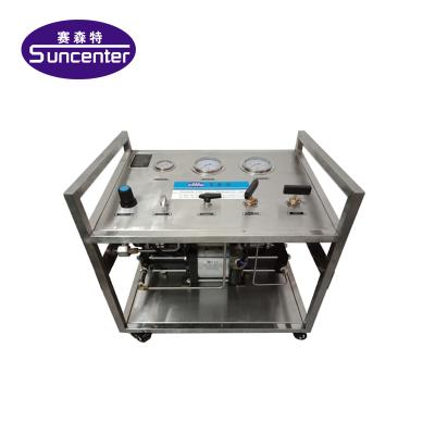 China High Safety Suncenter Corrosion Proof Pneumatic Hydraulic Pressure Test Booster System 3200bar for sale