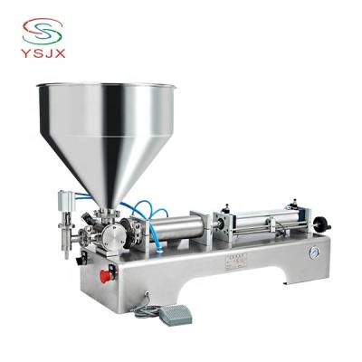 China Products Single Nozzle Double Nozzles 5ml Semi Automatic Pneumatic Paste Filling Machine / Yogurt Tube Filling Nozzle Machine for sale