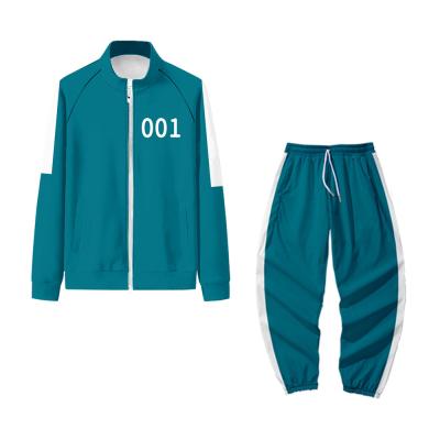 China 2021 TV series anti-shrink squid hot game costume Halloween uniform clothing where 2 pieces set tracksuit sweatpants for sale