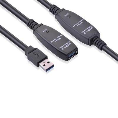 China Camera 5Meters USB 3.0 Type A Male To A Female Active Extension Cable Cord With Gold Plated Connector for sale