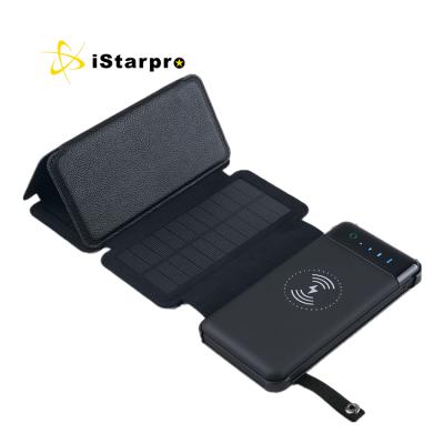 China China Manufacturer Fast Support Charging Solar Power Bank Factory Outlets Wireless Mobile Power Bank for sale