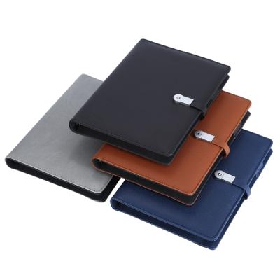 China Diary Notebook Suitable For Outdoor PU Leather Notebook Power Bank for sale