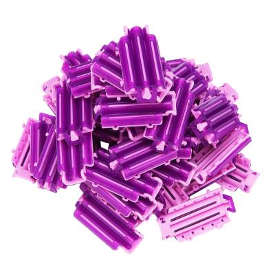 China Hot 2022 Amazon Hair Salon Curling Hair Clip Resin Hairdresser Clip Plastic Curly Plastic Perm Tool DIY Magic Iron Bar For Afro Fluffy Hair for sale