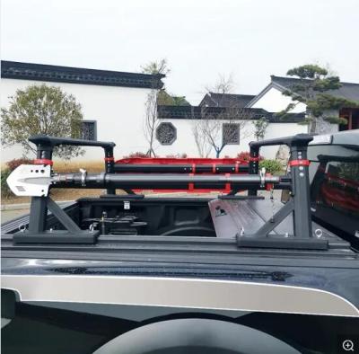 China Brief & Simple Color Profession Manufacture Cheap Black Aluminum Truck Camper Roof Tent Rack for sale