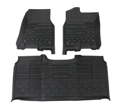 China Easy Cleaned All Weather Universal 3 Pcs Floor Mat Pvc Car Floor Mats for sale