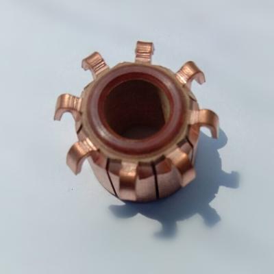 China Motor part 8 armature commutator / segmented commutator / kollektor for dc motors for sale