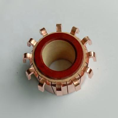 China Motor part 12 armature commutator / hook segmented commutator / kollektor for water pumps in middle east market for sale