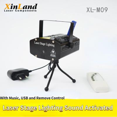 Cina il suono di USB di musica di 7.5w Mini Laser Stage Lighting With attivato rimuove il controllo RGB in vendita