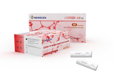 China Nasal Swab COVID-19 Ag Snelle de Testcassette van de keelzwabber Te koop