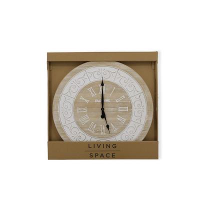 China Personalized Nordic Style Art Wood Deco Wall Clock Creative Customization High Quality Wooden Handwork for sale