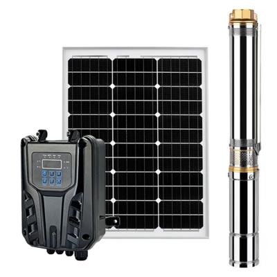 China Fully automatic energy saving long life borehole agricultural pump/energy saving long life/electric DC brushless solar irrigation pump for deep well for sale