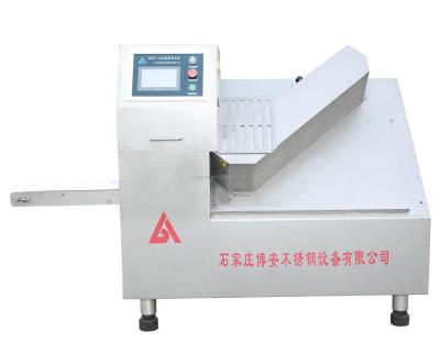 China Stainless steel 304 hotsell used meat cutting machine/semi automatic frozen meat slicer/s/s blade meat slicing machine for sale