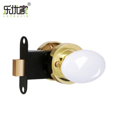 China Bedroom Interior Entry Knob Interior Invisible Round Door Lock For Wooden Doors for sale