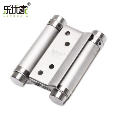 China Adjusted Close Swing Hinges Intensity Coffee Room Self Door Closer Double Action Adjustable Spring Hinge for sale