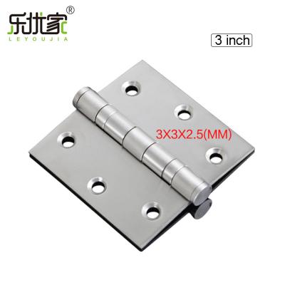 China 3 Inch Stainless Steel Silent Wood Door Hinge Aluminum Small Ball Bearing Door Hinges for sale