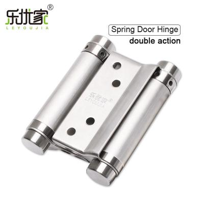 China Double Door Closing Speed ​​Adjustable Two Way Stainless Steel Self Closing Spring Hinge For Door for sale