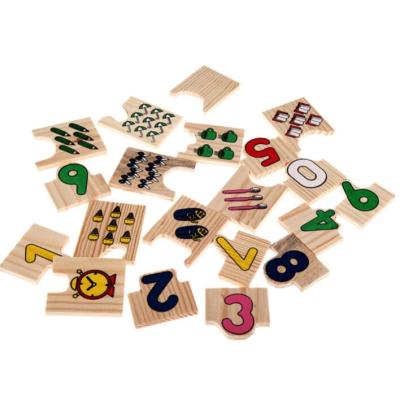 China Cartoon Toy Wholesale Wooden Learning Toys For Children Early Education Wooden Learning Assortment Dish for sale