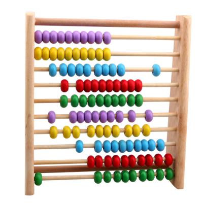 China Preschool Educational Toys Wholesale Abacus Wooden Kids Early Math Learning Toy Abacus Wooden Frame Numbers Counting Beads Toy for sale