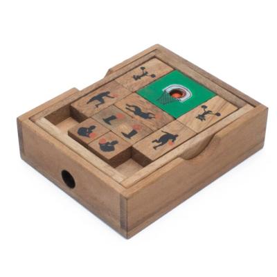 China Wholesale Intelligence Developing Square 3D Puzzle Wooden Brain Training Puzzle For Adults Klotski Wooden Puzzles for sale