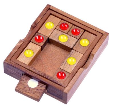 China Developing Klotski Wooden Puzzles Brain Teaser Puzzle Toy For Klotski Wooden Adults Intelligence Top Selling Solid Wood for sale