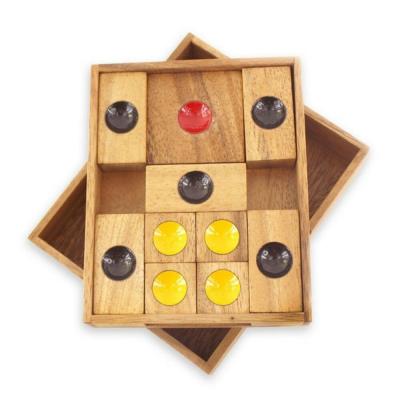 China Amazon Developing Educational Intelligence Hot Selling Unlock Wooden Puzzle Games For Adults Klotski Wooden Puzzles for sale