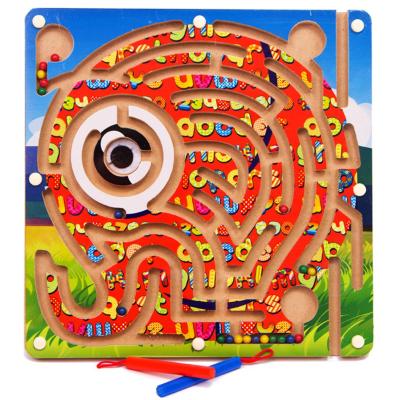 China Wholesale Good Prices Intelligence Developing Toys Wooden Rolling Ball Toys Game For Children Wooedn Maze Flat Ball Game for sale