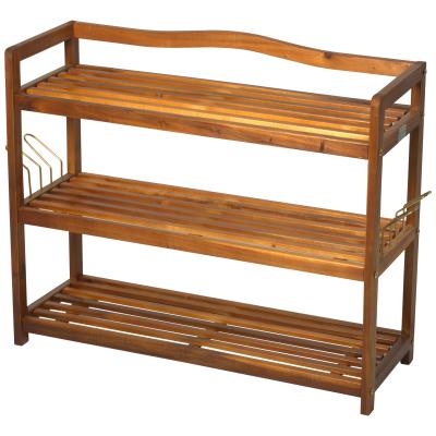 China Multi-Layer Storage Shoe Rack Simple Modern Contemporary Wooden Material 4 Layers For Living Room Furniture for sale