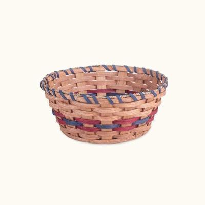 China Best Selling Natural Fruit Basket Viable Smell Woven Natural Wood Bamboo Rattan Storage Basket Baskets Woven Fruit Basket for sale