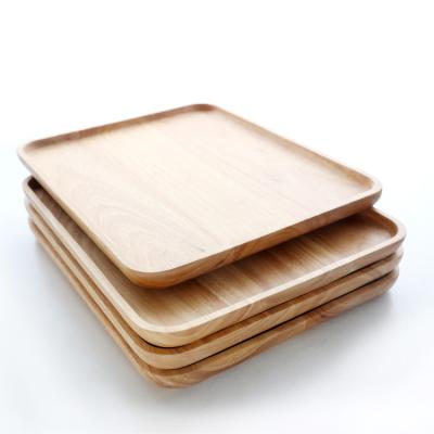 China Wholesale Cheap Natural Wooden Tray Woven Bamboo Serving Trays Eco Friendly Bamboo Tray for sale