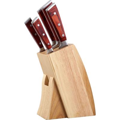 China Bamboo Wooden Knife Rack Countertop Knife Racks Knife Organizer Tool Accessories Kitchen Space Saving Knife Block for sale