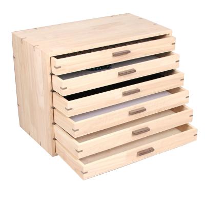 China High Quality Natural Color Eco-Friendly Logo Custom Shelf Factory Price Organizer Necklace Ring Earring Jewelry Storage Box Wooden Holder for sale