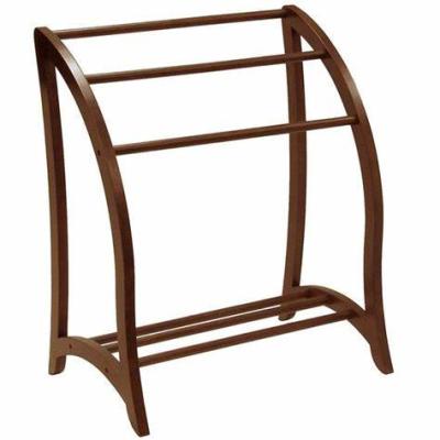 China Heater Bamboo Wooden Free-Standing Towel Rack Towel Holder Bathroom Rack for Bath and Hand Towels for sale