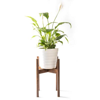 China Wholesale Modern Design Indoor Corner Planter Mordern Household Plant Pot Holder Wooden Flower Pot Rack Stand for sale