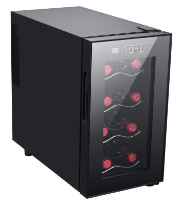 China Glass door & Black Case 23L Table Top Fridge , Wine Cooler , Glass Door Fridge For Bar Hotel for sale