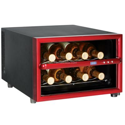 China Modern Glass Door Active Wine Fridge Celler Furniture Wine Cooler for sale