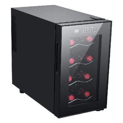 China FUXIN Hotel: JC-16CFW.Table Top Refrigerator with 6Bottles Cave/One Wine/Thermoelectric Mini Bar. for sale