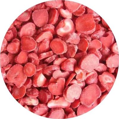 China Healthy Food Wanda Foods Frozen Strawberry Slices Wholesale Quick frozen high-quality strawberry slices for sale